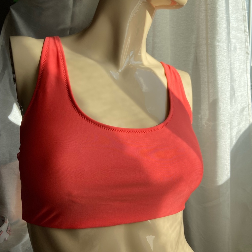 *NEW!* Medium old navy orange scoop neck swim top